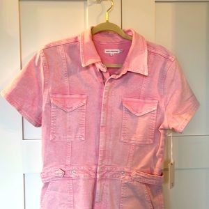 NWOT Light Pink Good American jumpsuit never worn